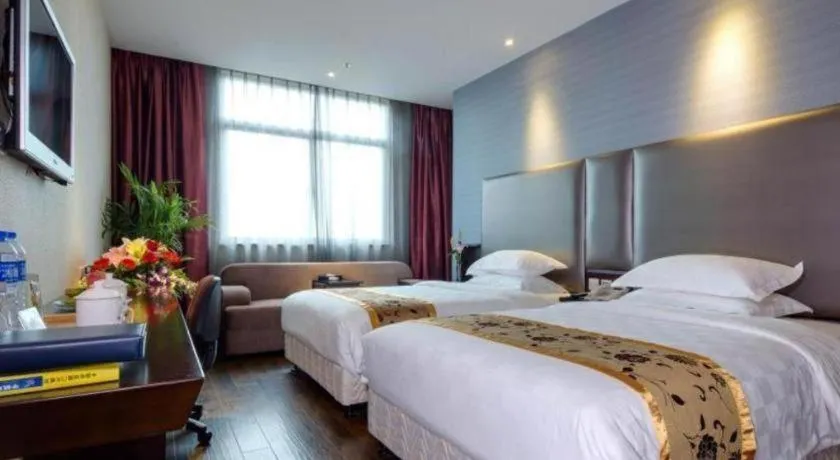 Bed in Xiamen Blue Peninsula Hotel