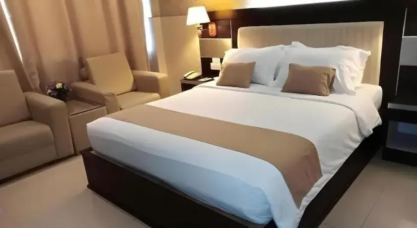 Bed in Zahra Syariah Hotel Kendari Bed in Zahra Syariah Hotel Kendari