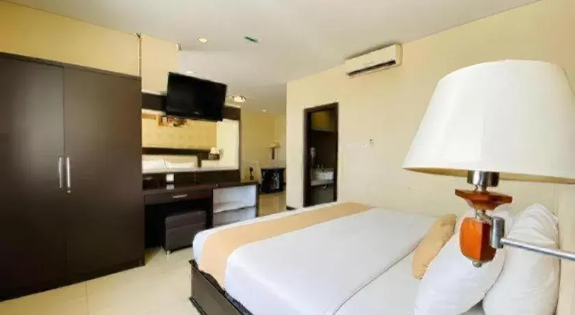 Bed in Zahra Syariah Hotel Kendari Bed in Zahra Syariah Hotel Kendari