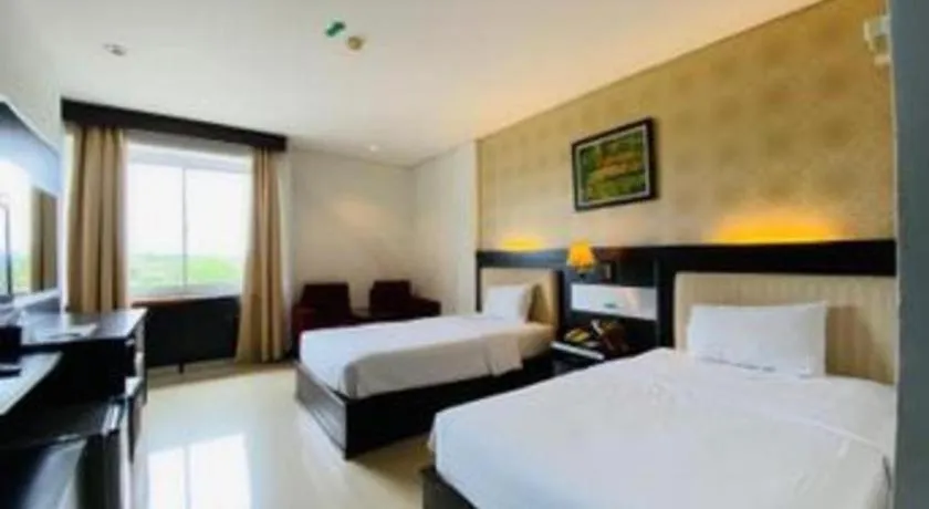 Bed in Zahra Syariah Hotel Kendari