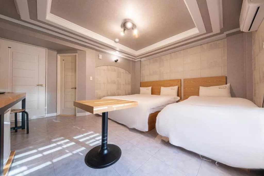 Bed in Gwangju Sejong Hotel