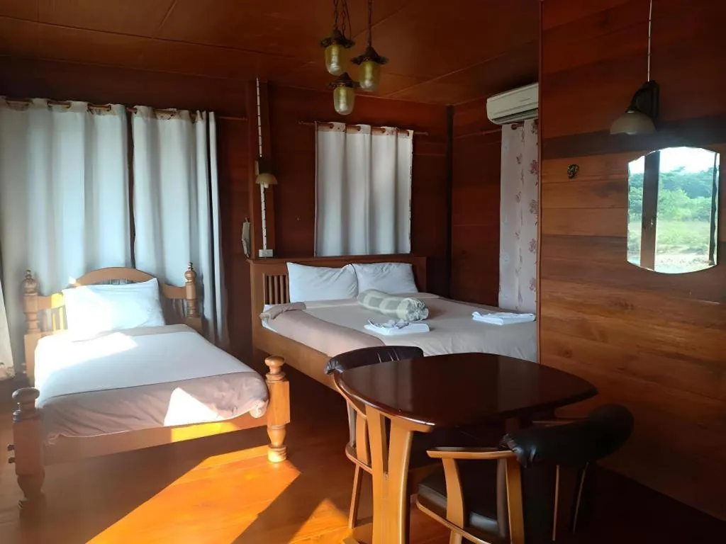 Bed in P&P Coffee & Resort Maesariang