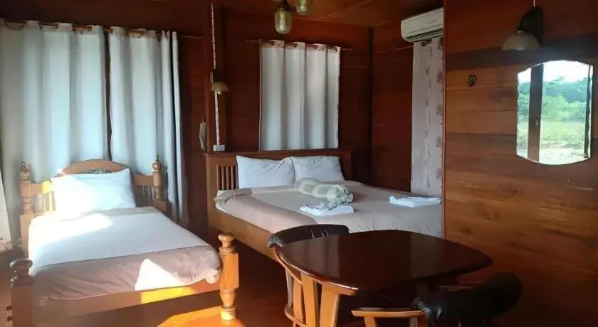 Bed in P&P Coffee & Resort Maesariang Bed in P&P Coffee & Resort Maesariang