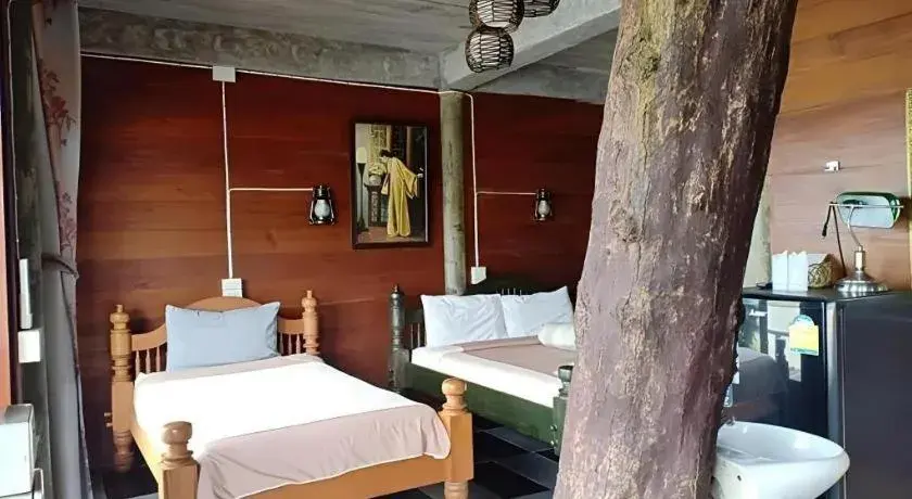 Bed in P&P Coffee & Resort Maesariang Bed in P&P Coffee & Resort Maesariang