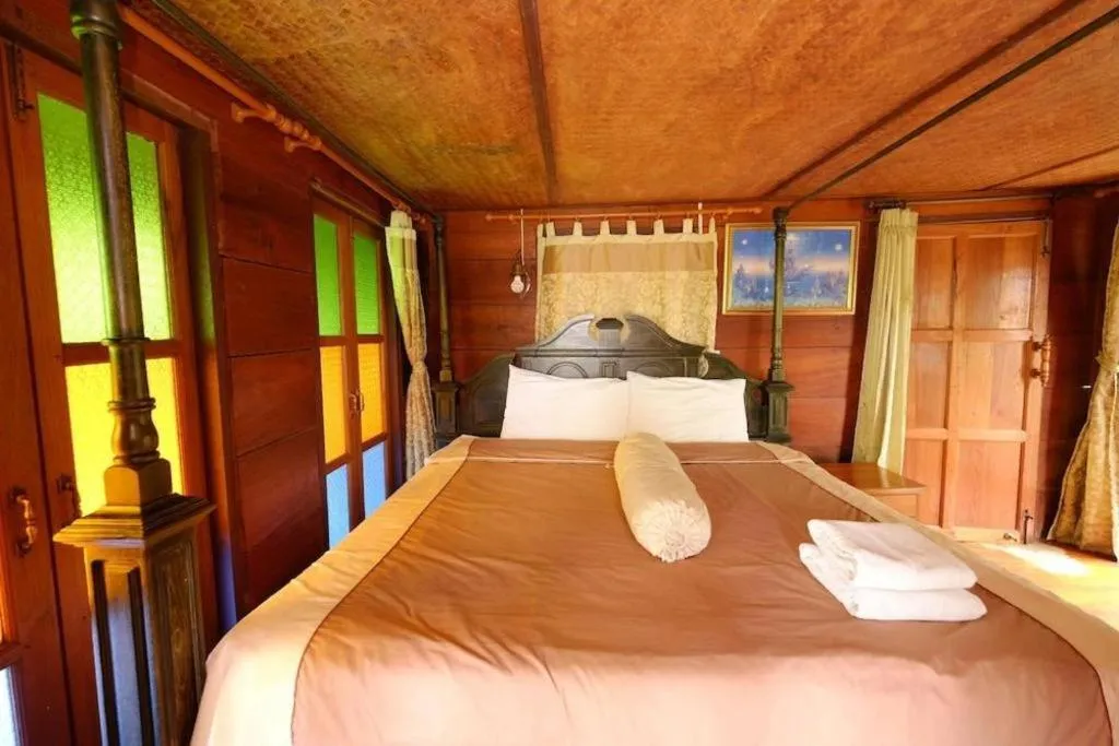 Bed in P&P Coffee & Resort Maesariang