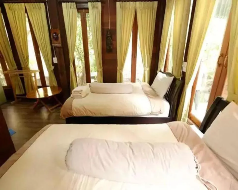 Bed in P&P Coffee & Resort Maesariang