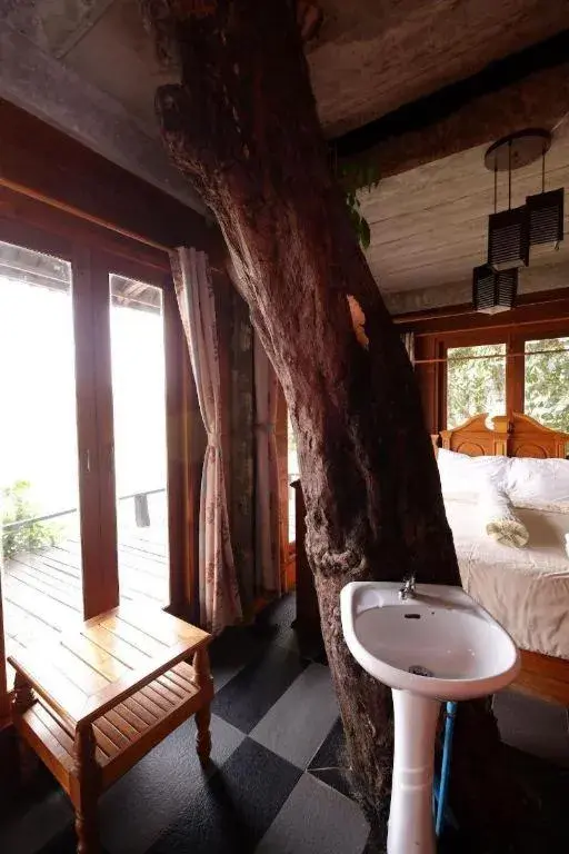 Bed in P&P Coffee & Resort Maesariang Bed in P&P Coffee & Resort Maesariang