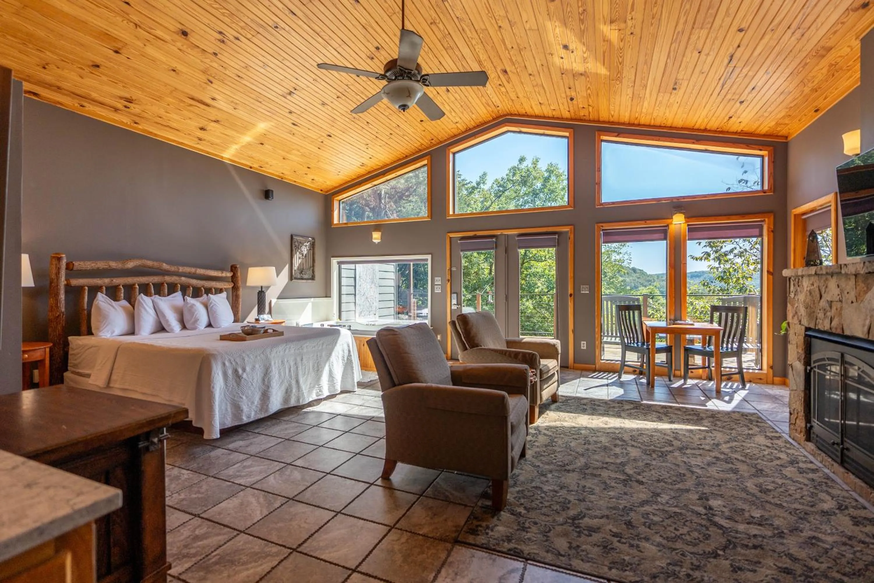 TV and multimedia in Beaver Lakefront Cabins - Couples Only Getaways