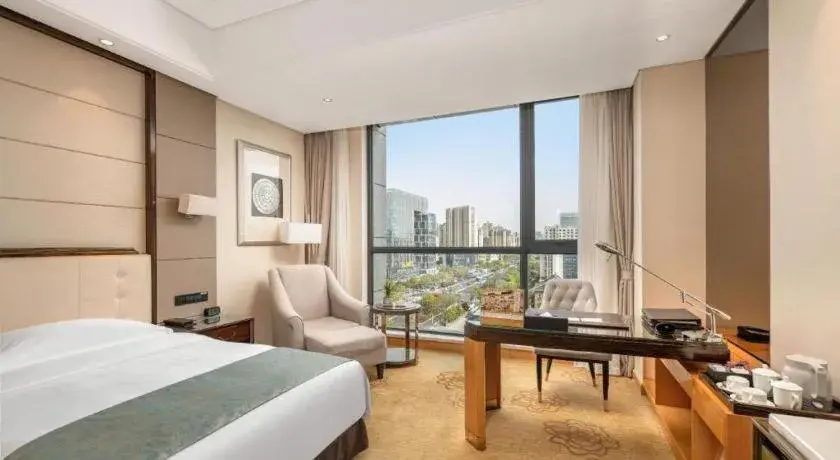 Bed in Jin Jiang Mingcheng Hotel Bed in Jin Jiang Mingcheng Hotel