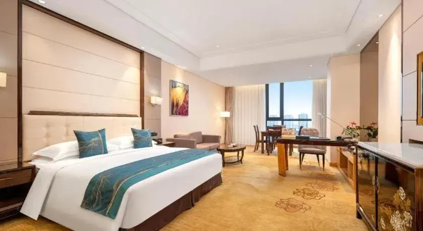 Bed in Jin Jiang Mingcheng Hotel Bed in Jin Jiang Mingcheng Hotel