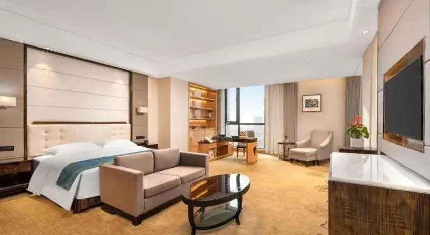 Bed in Jin Jiang Mingcheng Hotel Bed in Jin Jiang Mingcheng Hotel