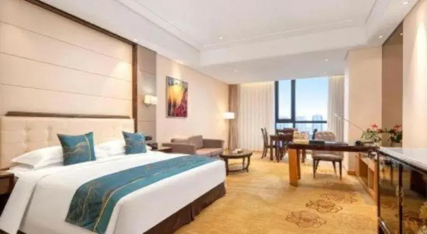 Bed in Jin Jiang Mingcheng Hotel Bed in Jin Jiang Mingcheng Hotel