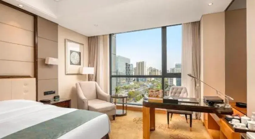 Bed in Jin Jiang Mingcheng Hotel Bed in Jin Jiang Mingcheng Hotel