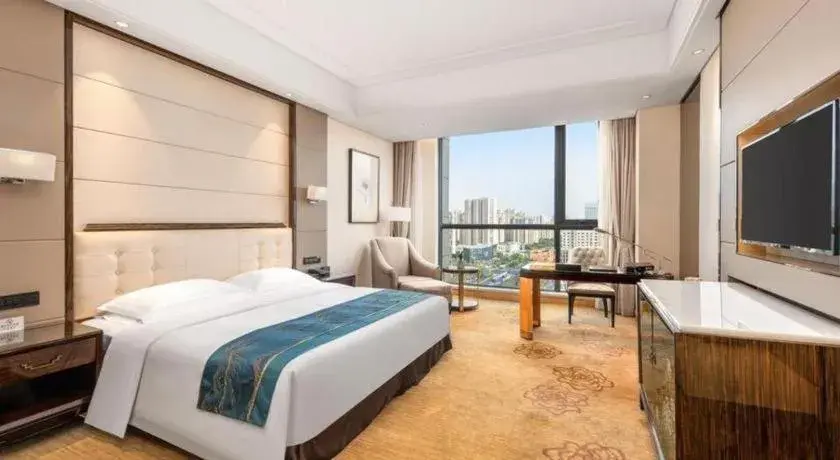 Bed in Jin Jiang Mingcheng Hotel Bed in Jin Jiang Mingcheng Hotel