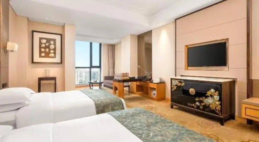 Bed in Jin Jiang Mingcheng Hotel Bed in Jin Jiang Mingcheng Hotel