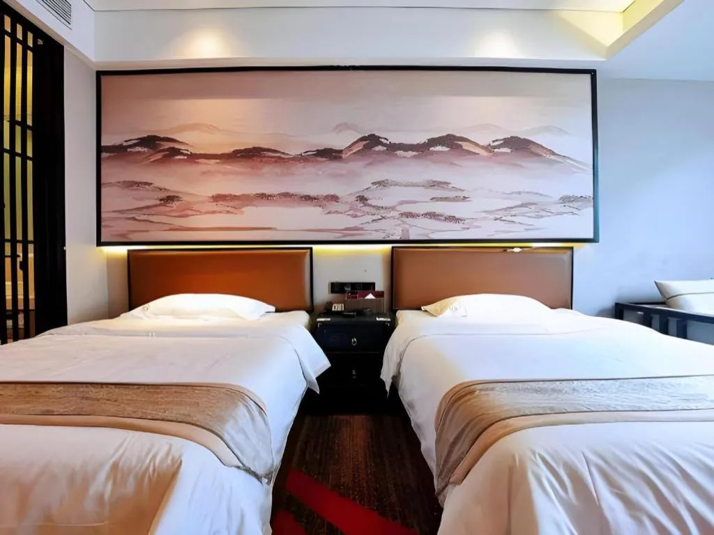 Bed in Yuan Culture Hotel Shenzhen World Shajing