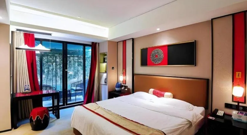 Bed in Yuan Culture Hotel Shenzhen World Shajing