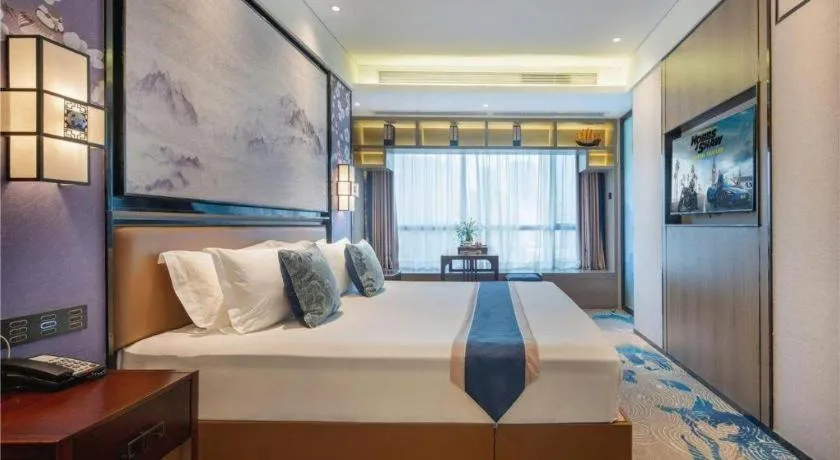Bed in Yuan Culture Hotel Shenzhen World Shajing
