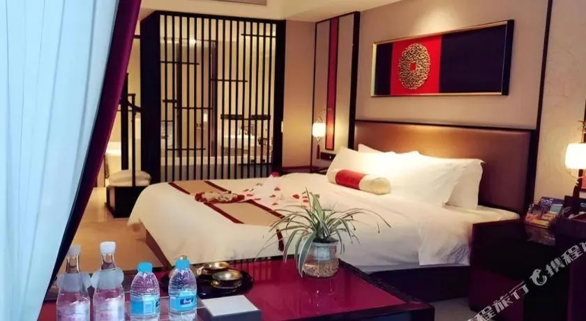 Bed in Yuan Culture Hotel Shenzhen World Shajing