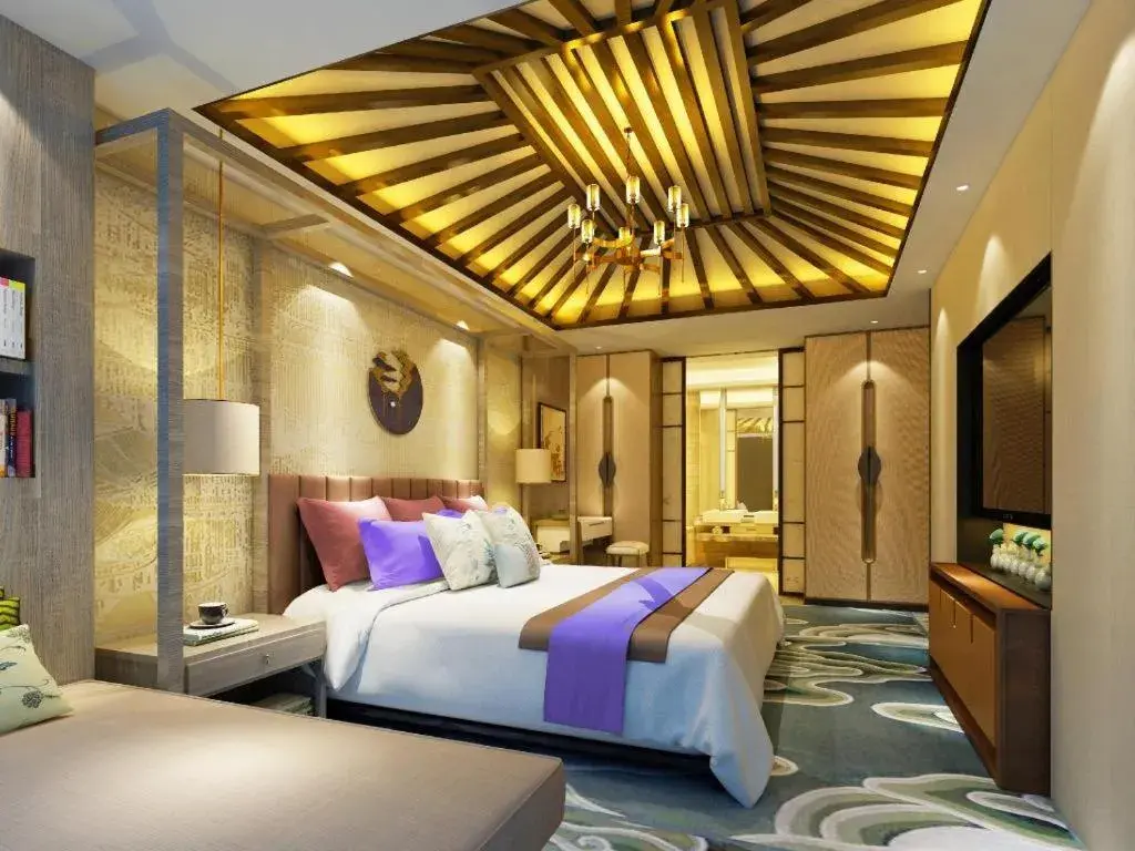 Bed in Yuan Culture Hotel Shenzhen World Shajing Bed in Yuan Culture Hotel Shenzhen World Shajing