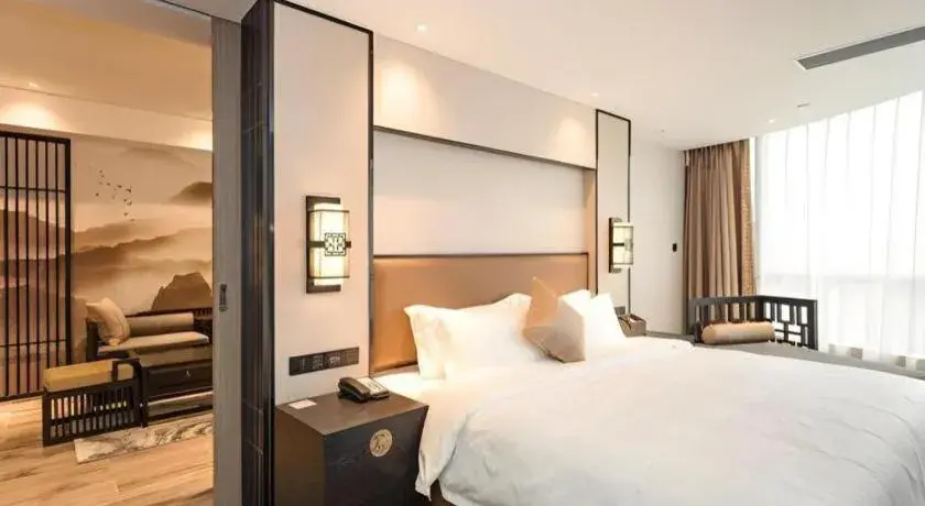 Bed in Yuan Culture Hotel Shenzhen World Shajing Bed in Yuan Culture Hotel Shenzhen World Shajing