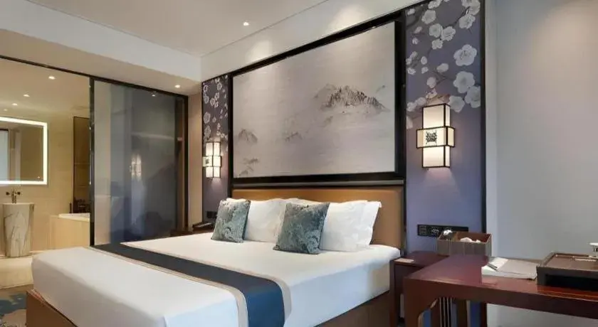 Bed in Yuan Culture Hotel Shenzhen World Shajing Bed in Yuan Culture Hotel Shenzhen World Shajing
