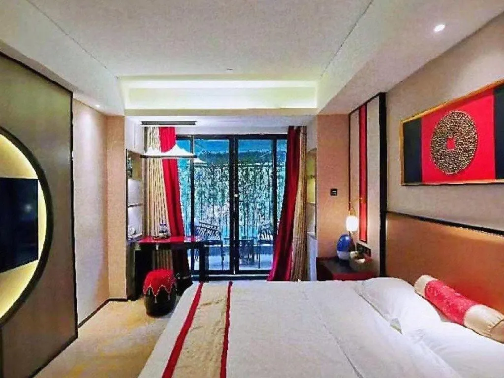 Bed in Yuan Culture Hotel Shenzhen World Shajing