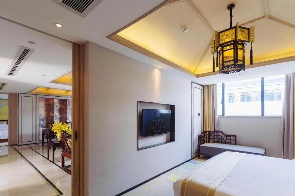Bed in Yuan Culture Hotel Shenzhen World Shajing