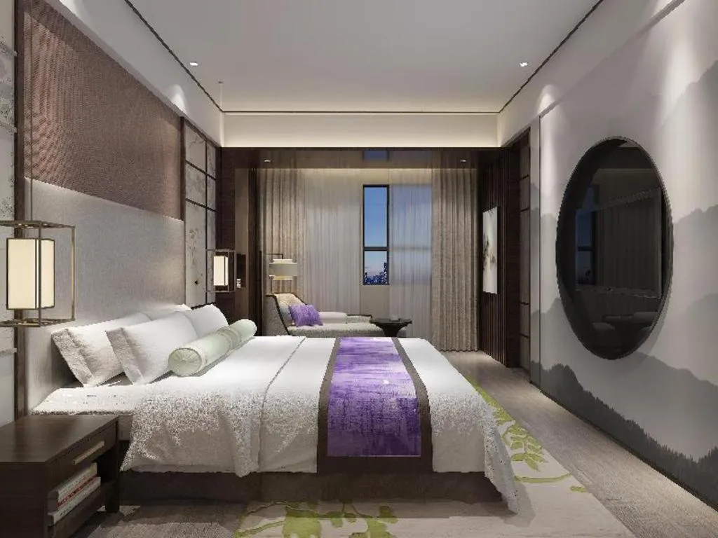 Bed in Yuan Culture Hotel Shenzhen World Shajing