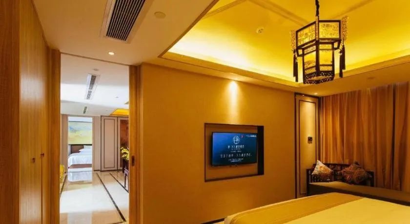 Bed in Yuan Culture Hotel Shenzhen World Shajing