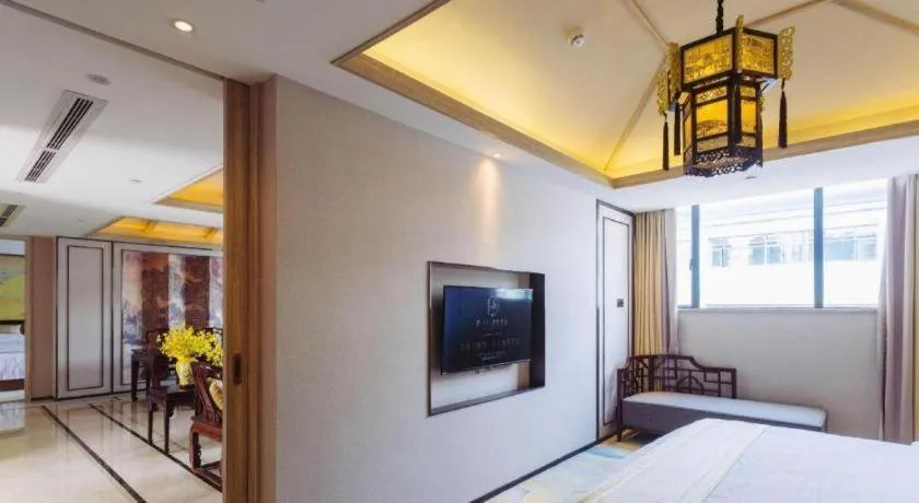 Bed in Yuan Culture Hotel Shenzhen World Shajing