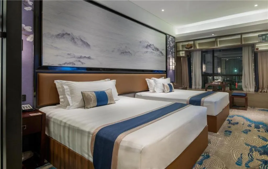 Bed in Yuan Culture Hotel Shenzhen World Shajing