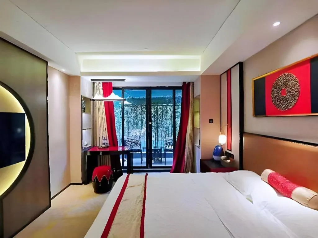 Bed in Yuan Culture Hotel Shenzhen World Shajing