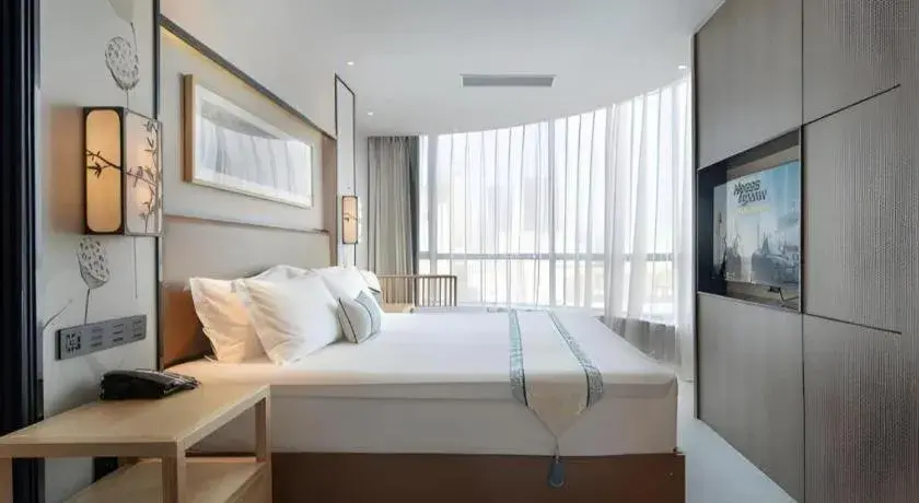 Bed in Yuan Culture Hotel Shenzhen World Shajing Bed in Yuan Culture Hotel Shenzhen World Shajing