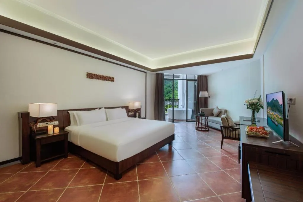 Bed in LN Dongfang Hot Spring Resort