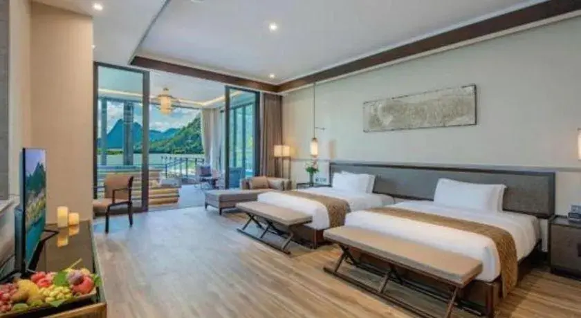 Bed in LN Dongfang Hot Spring Resort Bed in LN Dongfang Hot Spring Resort