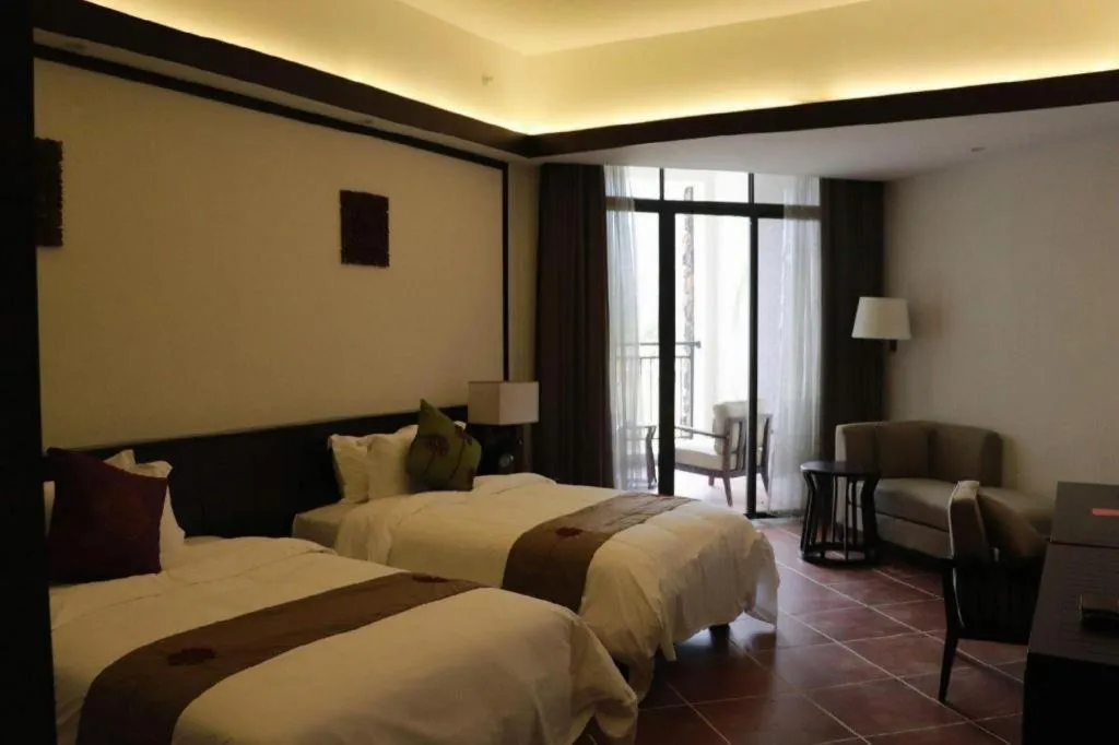 Bed in LN Dongfang Hot Spring Resort