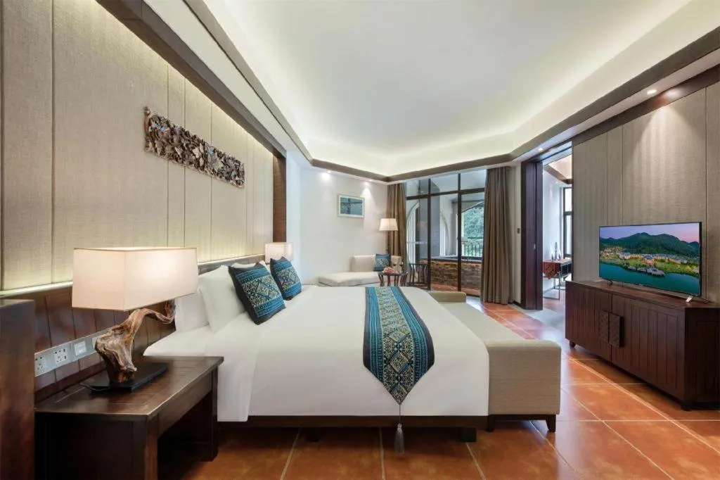 Bed in LN Dongfang Hot Spring Resort