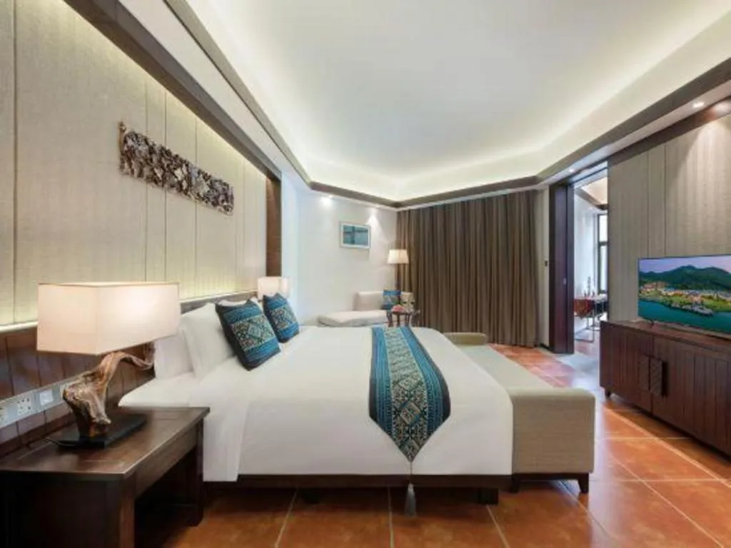 Bed in LN Dongfang Hot Spring Resort