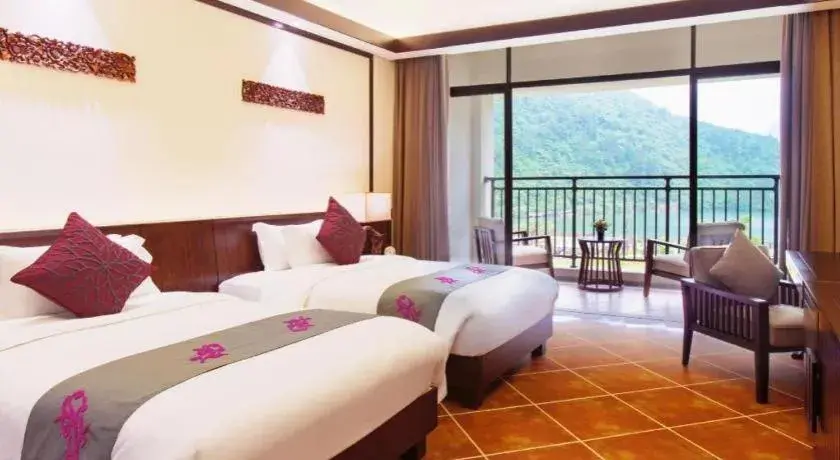 Bed in LN Dongfang Hot Spring Resort Bed in LN Dongfang Hot Spring Resort