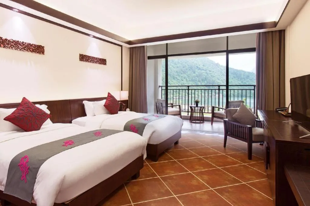 Bed in LN Dongfang Hot Spring Resort