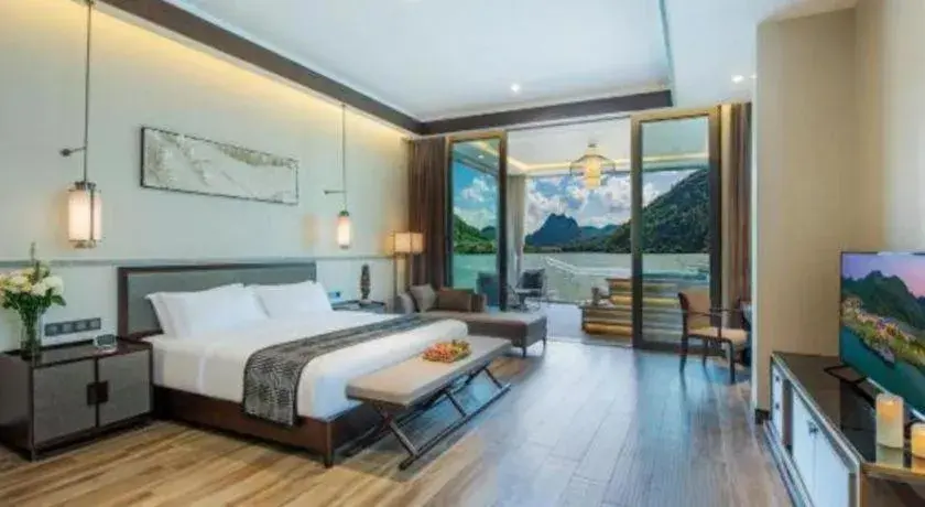 Bed in LN Dongfang Hot Spring Resort Bed in LN Dongfang Hot Spring Resort