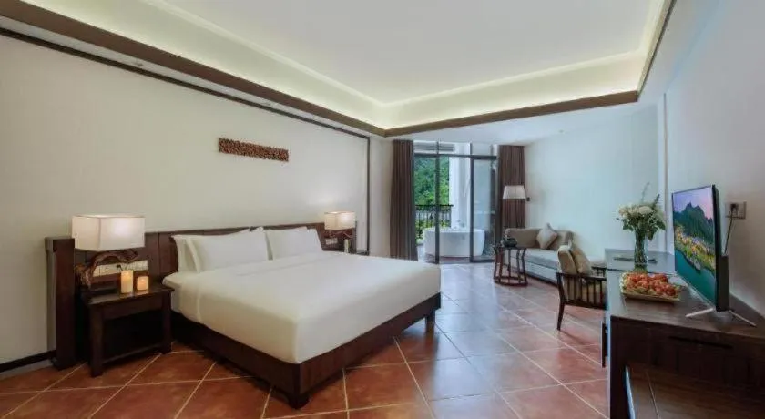 Bed in LN Dongfang Hot Spring Resort