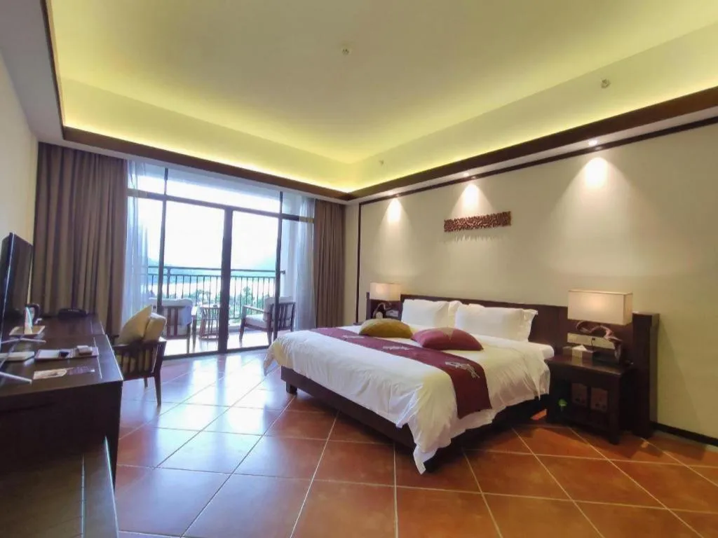 Bed in LN Dongfang Hot Spring Resort