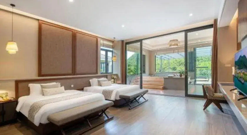 Bed in LN Dongfang Hot Spring Resort Bed in LN Dongfang Hot Spring Resort