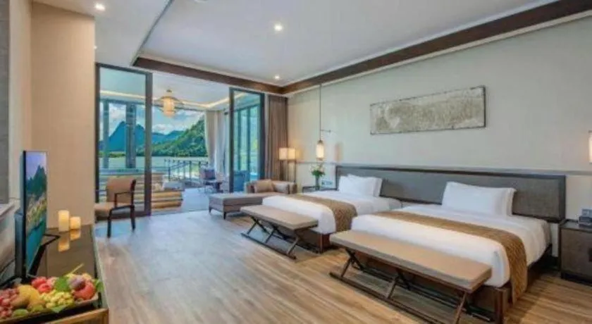 Bed in LN Dongfang Hot Spring Resort