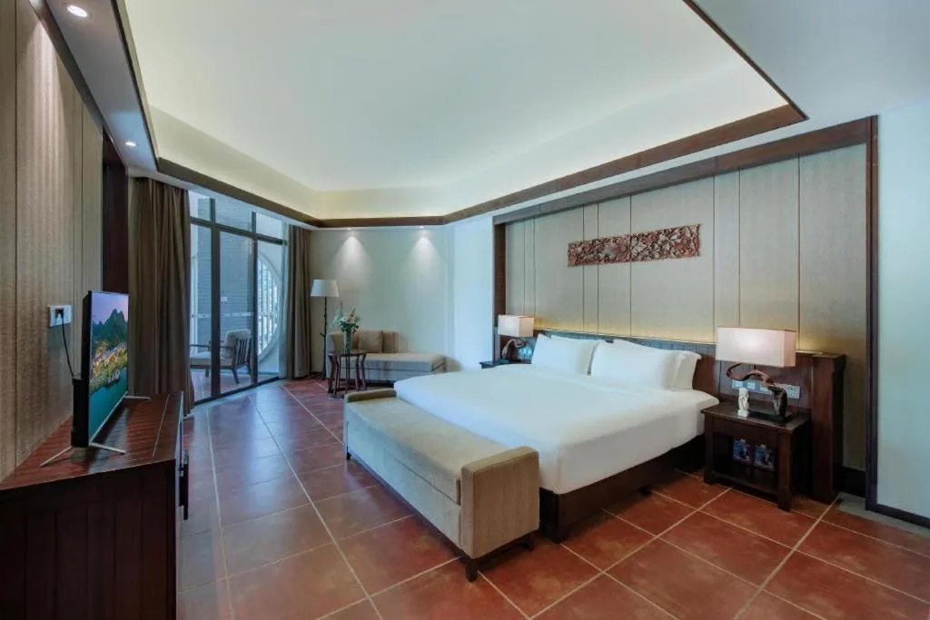 Bed in LN Dongfang Hot Spring Resort