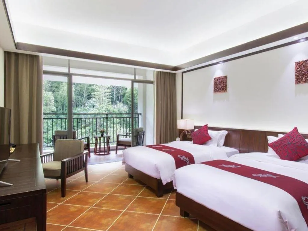 Bed in LN Dongfang Hot Spring Resort