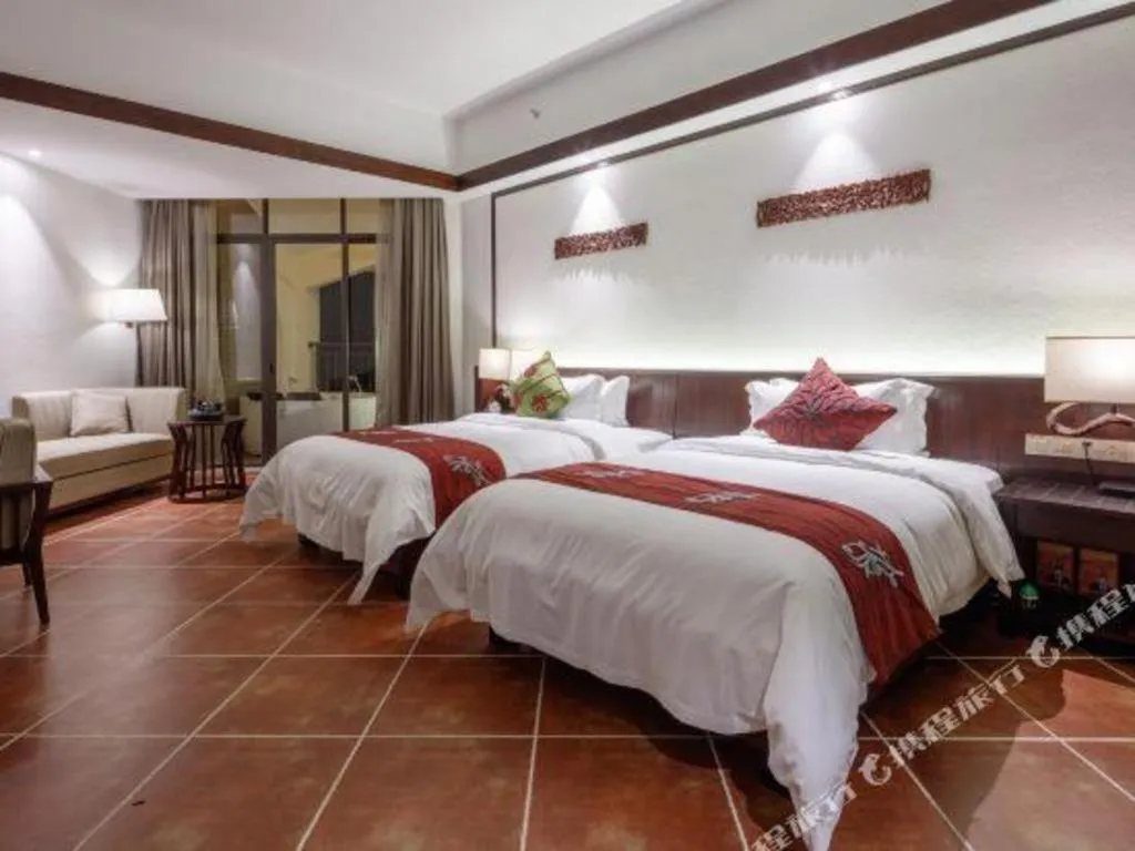 Bed in LN Dongfang Hot Spring Resort