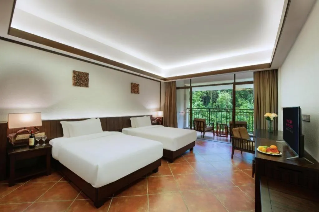 Bed in LN Dongfang Hot Spring Resort